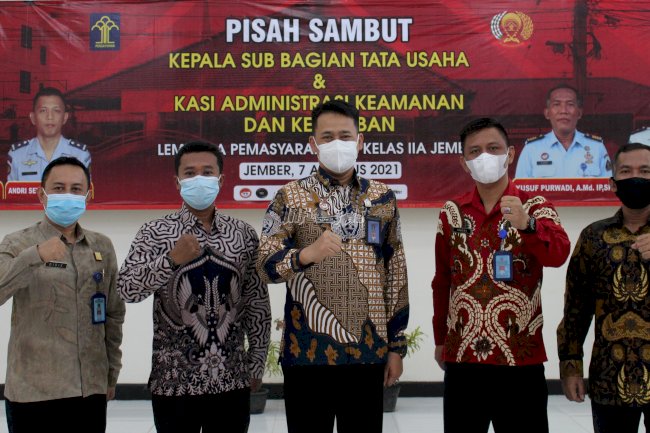Alih Tugas, Lapas Jember Lepas Sambut 4 Pejabat Struktural
