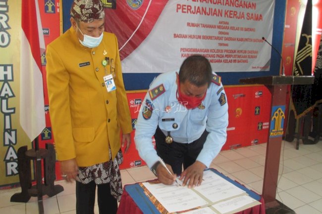 Rutan Batang-Pemkab Batang Sepakati MoU Pengembangan JDIH 