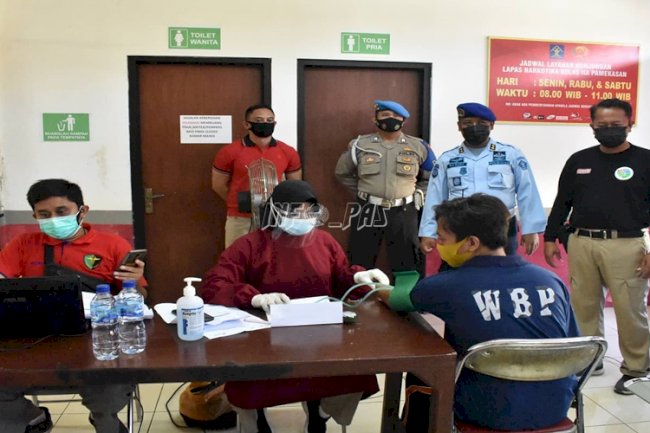 600 WBP LPN Pamekasan Jalani Vaksinasi Dosis Kedua