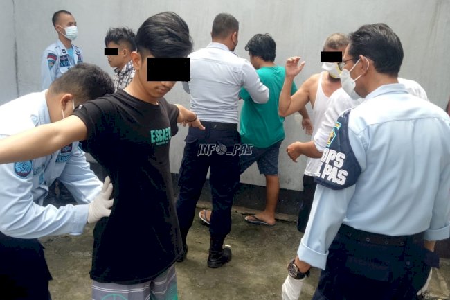 Satops Patnal Lapas Sampit Buru Keberadaan HP & Narkoba