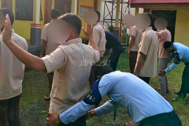 Cegah Gangguan Kamtib, Satops Patnal LPKA Ambon Geledah Anak dan Wisma Hunian