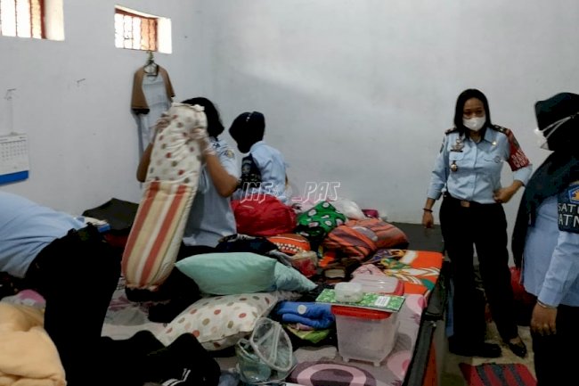 Deteksi Dini Gangguan Kamtib, Satops Patnal LPP Ambon Razia Blok Hunian