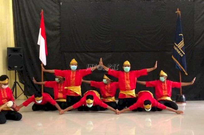Meriahnya Tari Saman Anak LPKA Ambon Buka Acara Pemkot Ambon