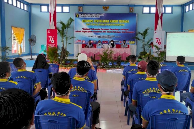 WBP Rutan Sambas Ikuti Ceramah Hukum Terpadu dari Kemenkumham Kalbar