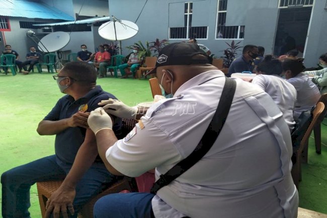  WBP Sambut Antusias Vaksinasi COVID-19