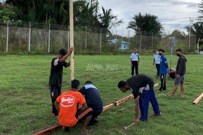 Optimalkan Pelayanan Publik, Lapas Piru Benahi Parkiran Lapas