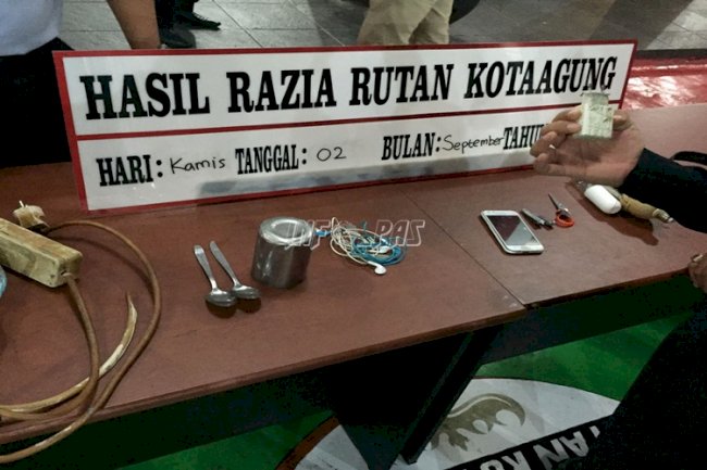 Rutan Kota Agung Gelar Razia Insidentil Kamar Hunian WBP