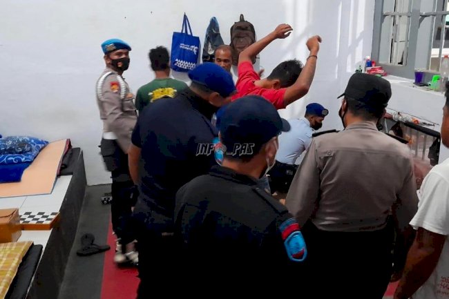 Lapas Banda Naira Gandeng Polsek PP Banda Laksanakan Sidak Gabungan