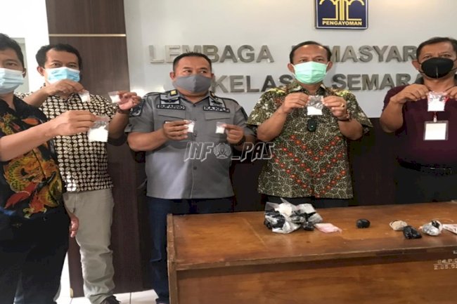 Petugas Lapas Semarang Gagalkan Upaya Penyelundupan Sabu ke Lapas