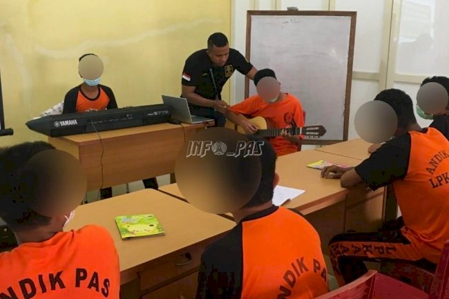 LPKA Ambon Asah Kemampuan Bermusik Anak