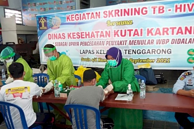 Ratusan WBP Lapas Tenggarong Jalani Skrining TB-HIV Tahap II