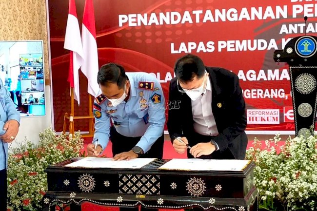 Gandeng STAB Nalanda, Lapas Pemuda Tangerang Tambah Program Pendidikan Tinggi di dalam Lapas