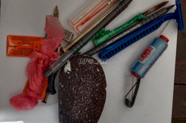 Jajaran Lapas Banda Naira Geledah Kamar Hunian WBP