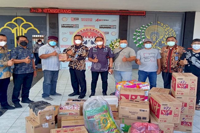 Balas Jasa, Mantan WBP Serahkan Bantuan bagi Lapas Tangerang