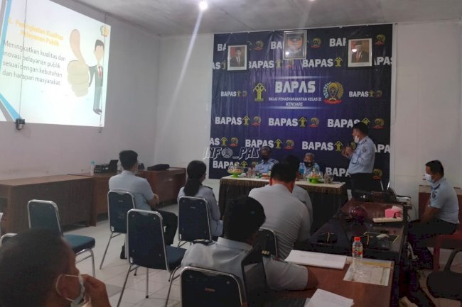 Kadivpas Sultra Perkuat Pembangunan ZI di Bapas Kendari