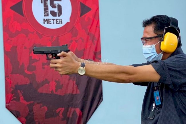 Kakanwil Kemenkumham Sumut Uji Coba Lapangan Tembak Lapas Lubuk Pakam