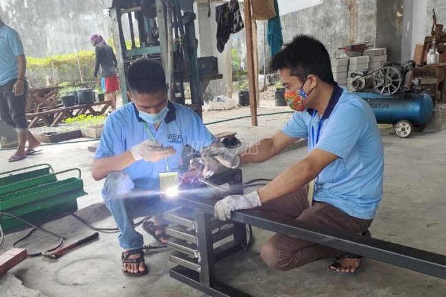 WBP Lapas Palangka Raya Semangat Ikuti Pelatihan Las SMAW