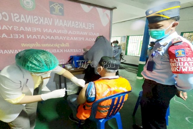 Ratusan WBP Divaksin, Pemasyarakatan Bangun Sinergi dengan Instansi Terkait