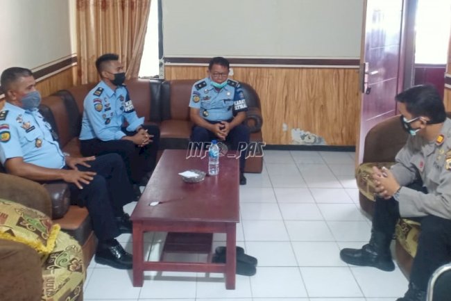 Lapas Ambon Perkuat Sinergi Kamtib dengan Polsek Baguala