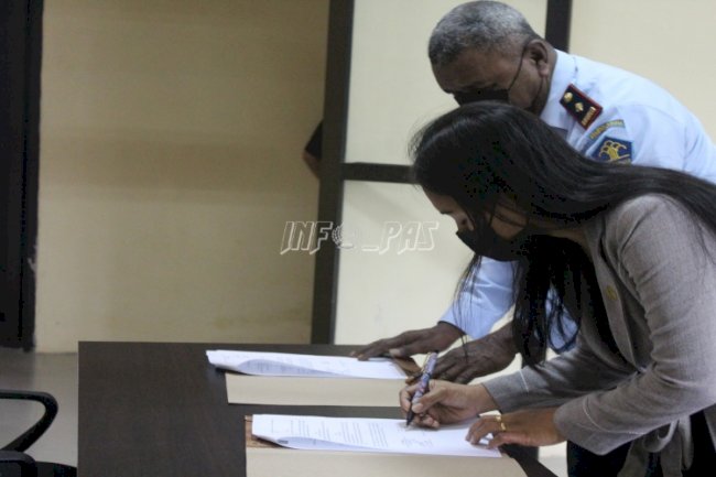 Bapas Saumlaki-GBI Hati Hamba Sepakti PKS Bimbing Kepribadian Klien 