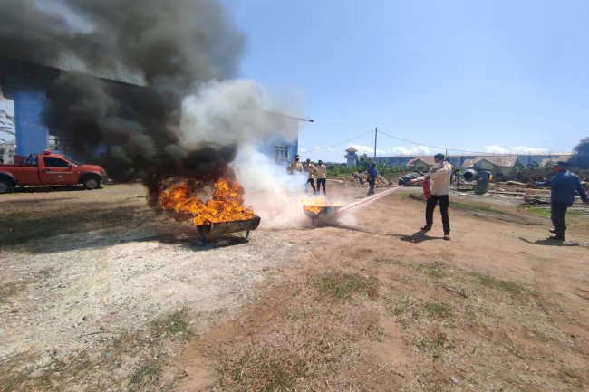 Tanggap Darurat, LPKA Aceh Gelar Simulasi Penanganan Bencana Kebakaran