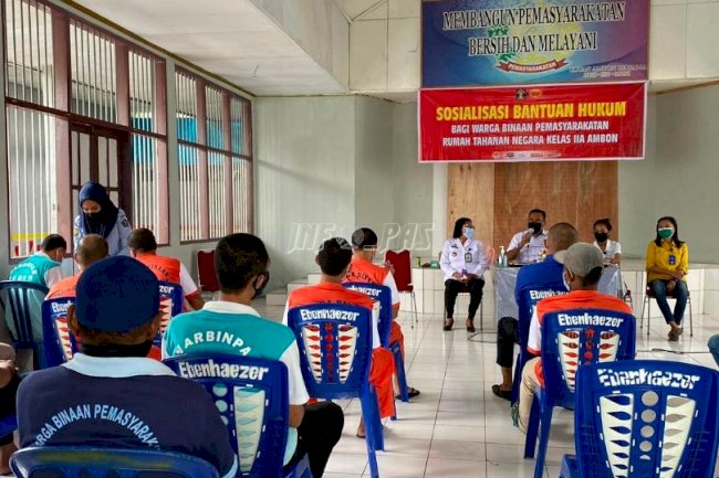 Jaminan Kepastian Hukum, WBP Rutan Ambon Dapatkan Sosialisasi Bantuan Hukum