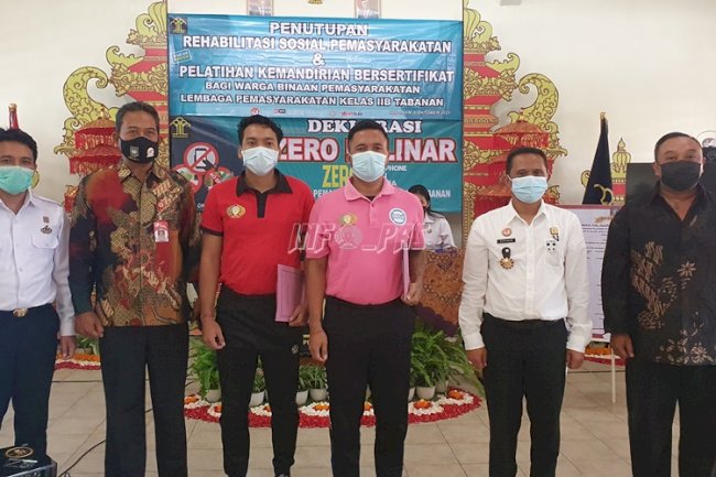 WBP Lapas Tabanan Rampungkan Rehabilitasi Sosial & Pelatihan Kemandirian Bersertifikat