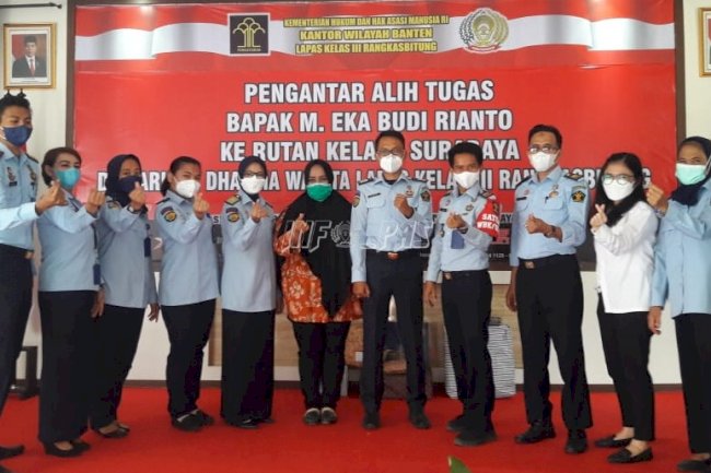Lapas Rangkasbitung Gelar Pengantar Alih Tugas Petugas ke Rutan Surabaya