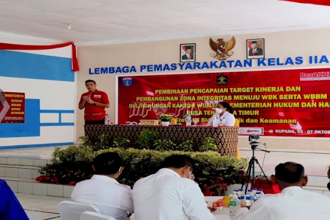 Berikan Penguatan ZI di Lapas Kupang, Ini Pesan Staf Ahli Menteri