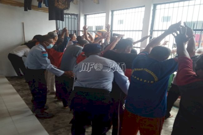Komitmen Zero Halinar, Lapas Piru Gelar Razia Serentak