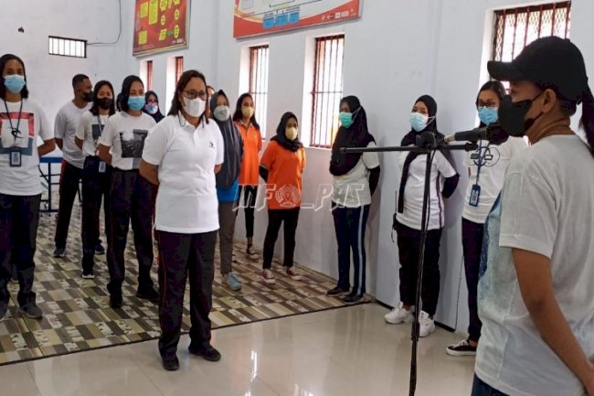 Kalapas Perempuan Ambon Resmikan Sarana Olahraga bagi WBP & Petugas