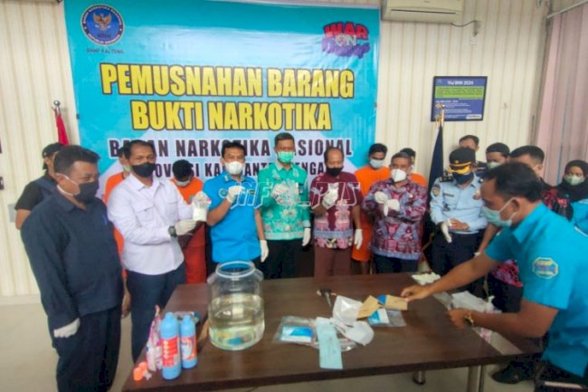 Lapas Palangka Raya-BNNP Kalteng Ungkap Jaringan Narkoba 2 Provinsi