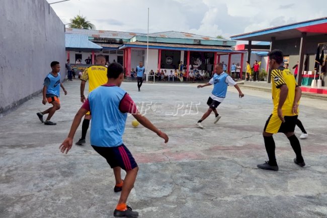 Rutan Masohi Gelar Pertandingan Futsal
