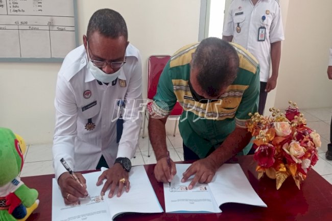Lapas Saumlaki-Dinas Pertanian Kab. Kepulauan Tanimbar Teken PKS Pembinaan WBP