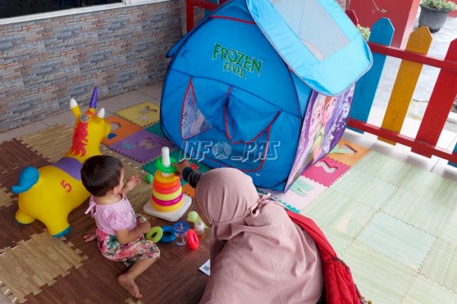 Layanan Taman Bermain Lapas Palangka Raya Jadi Favorit Anak-Anak