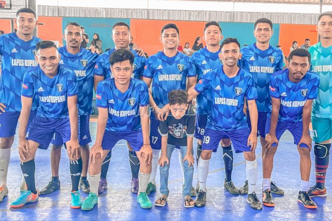 Lapas Kupang Juara I Lomba Futsal Antar UPT se-Kota Kupang