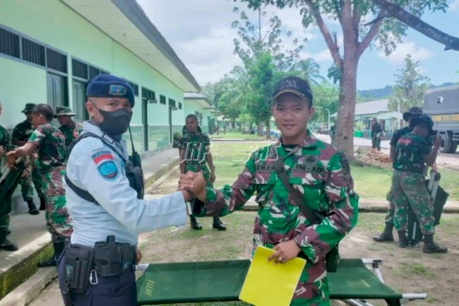 Rutan Masohi Perkuat Sinergi dengan Batalyon Infanteri 731/Kabaresi