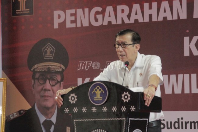 Sambangi Balikpapan, Ini Pesan Menkumham bagi Jajaran Kanwil Kaltim