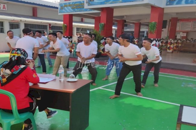  Lomba Yel-Yel Disambut Antusias WBP Rutan Kota Agung 