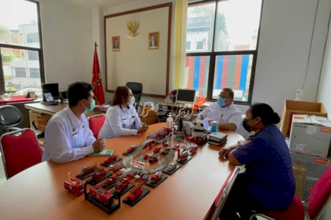 Tindak Lanjut Aktualisasi CPNS, LPP Ambon Sambangi Dinas Damkar