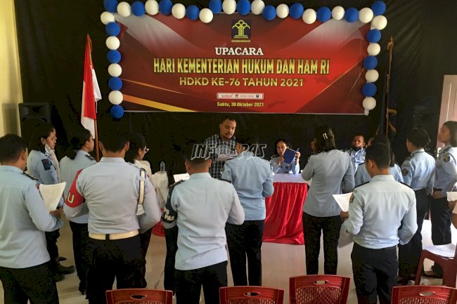 Petugas LPKA Ambon Gabung Paduan Suara Pengayoman Kanwil Maluku