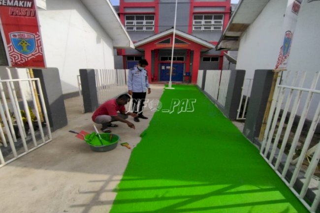 Benahi Sejumlah Areal, Lapas Wonreli Berdayakan WBP