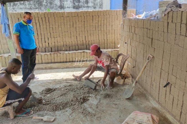 WBP Lapas Tual Dapat Pesanan 20 Ribu Batako