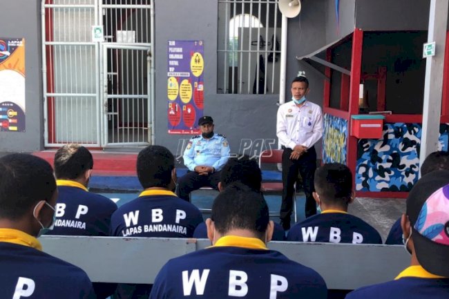 Lapas Banda Naira Sosialisasikan Deteksi Dini Bencana Alam kepada WBP