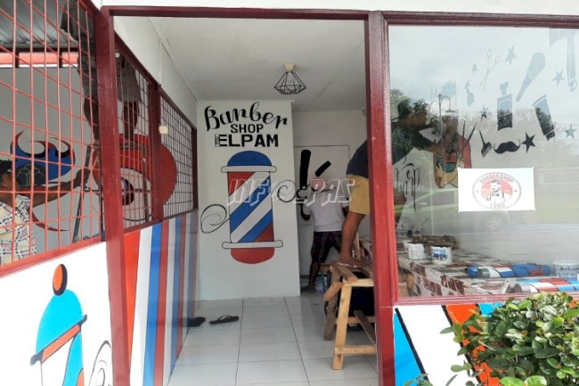 Dukung Minat & Bakat WBP, Lapas Ambon Bangun Barbershop eLPam