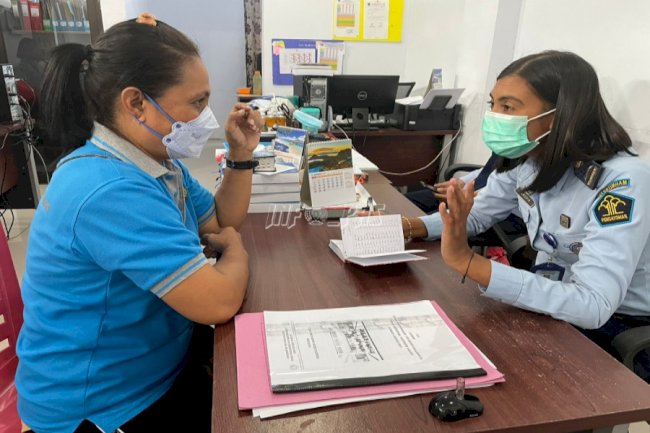 Tingkatkan Akuntabilitas Pembinaan, Wali Pemasyarakatan LPP Ambon Laksanakan Monev WBP