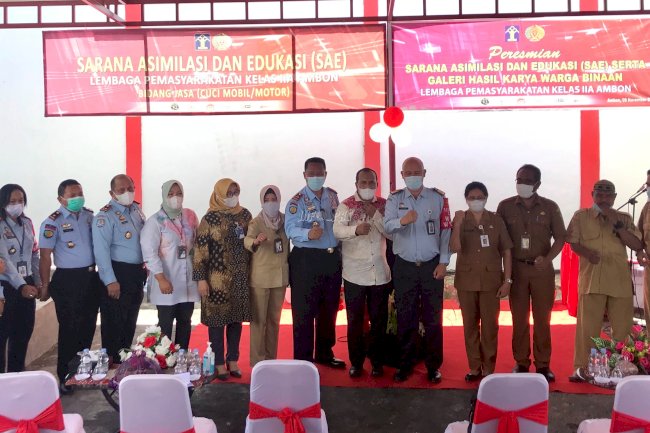 Lapas Ambon Resmikan Sarana Asimilasi dan Edukasi WBP