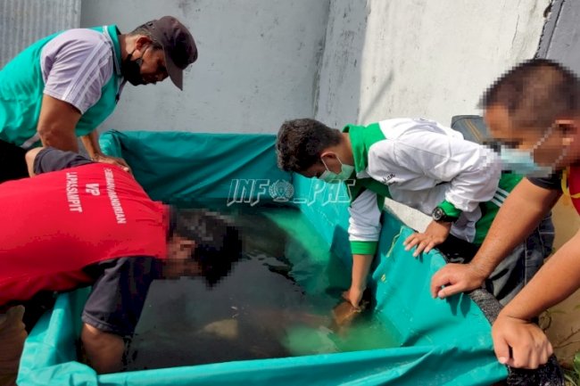 Tingkatkan Hasil Budidaya Lele, Lapas Sampit Tambah 2 Kolam Buatan