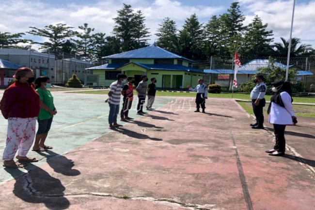 Lapas Piru Lakukan KIE & Cek Kesehatan Tahanan Baru