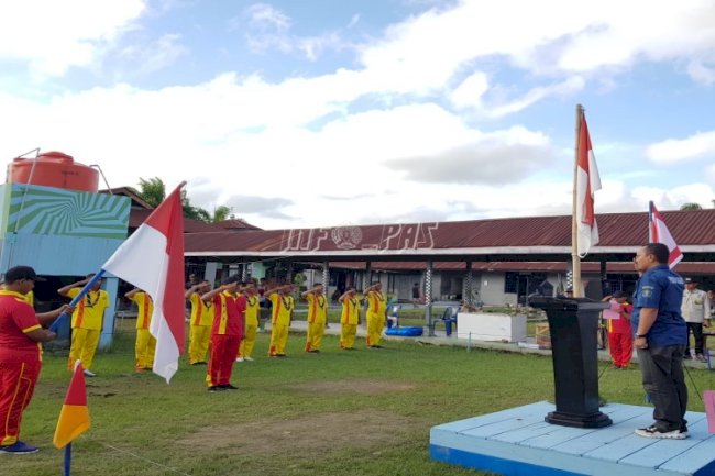 10 WBP Lapas Labuhan Bilik Ikrarkan Diri dalam Kegiatan Kepramukaan